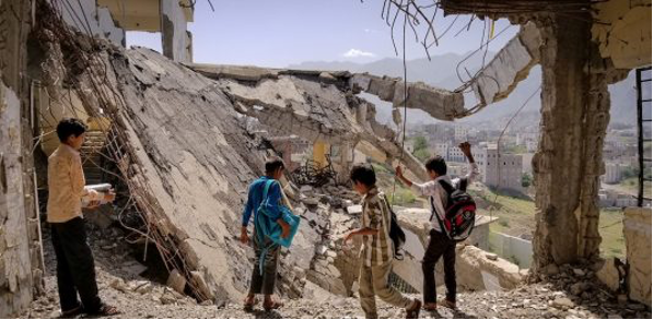 Jemen- Saudi-Arabia med allierte terrorbomber Jemen 1