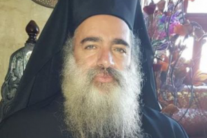 Erkebiskop Atallah Hanna i Jerusalem.
