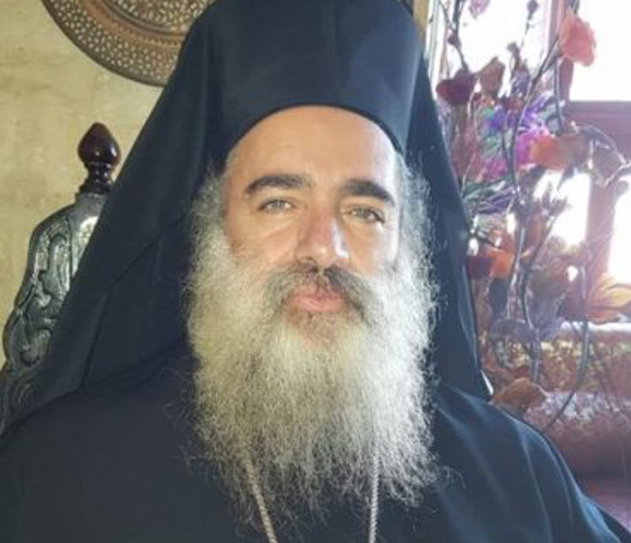 Erkebiskop Atallah Hanna i Jerusalem.